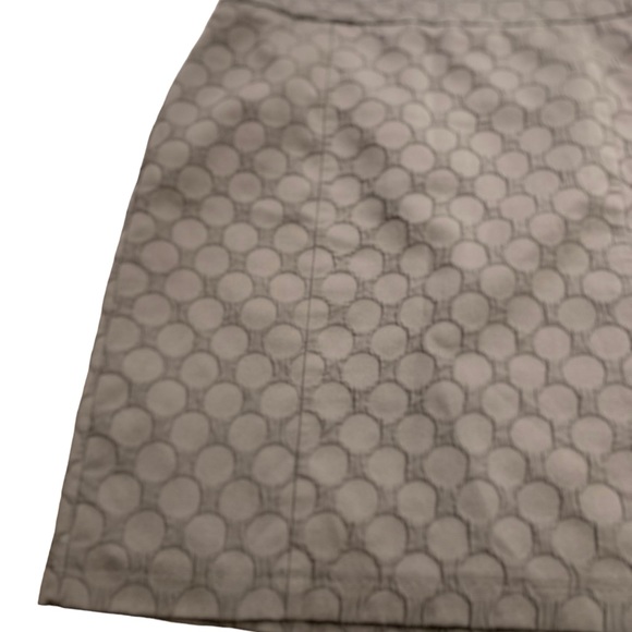 H&M | Gray Circle Print Skirt Size 12 Structured 23 Inch Length - Picture 12 of 13
